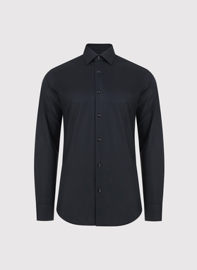 Czarna koszula męska z bawełny