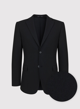 Czarny męski garnitur