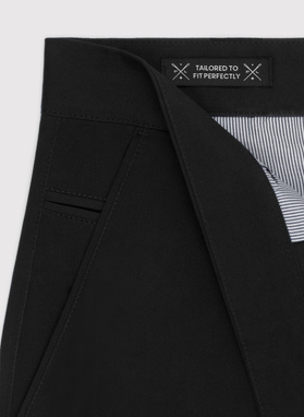 Czarne gładkie spodnie męskie