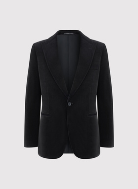 Czarna bawełniana marynarka męska