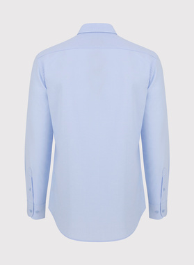 Niebieska bawełniana koszula męska