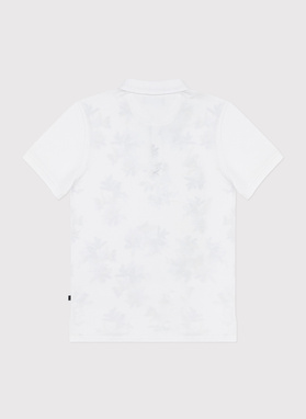 Męski t-shirt polo w kwiatki