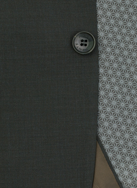 Ciemnozielona marynarka garniturowa z wełną