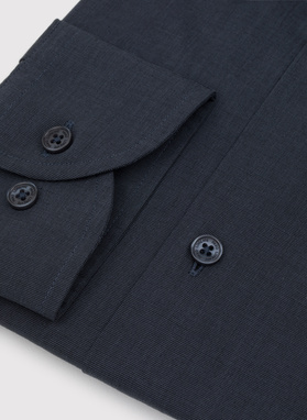 Bawełniana koszula męska w kolorze ciemnoszarym