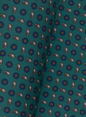 Zielona poszetka w paisley