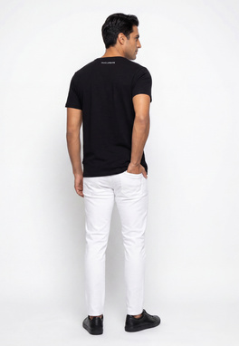 Czarny t-shirt męski