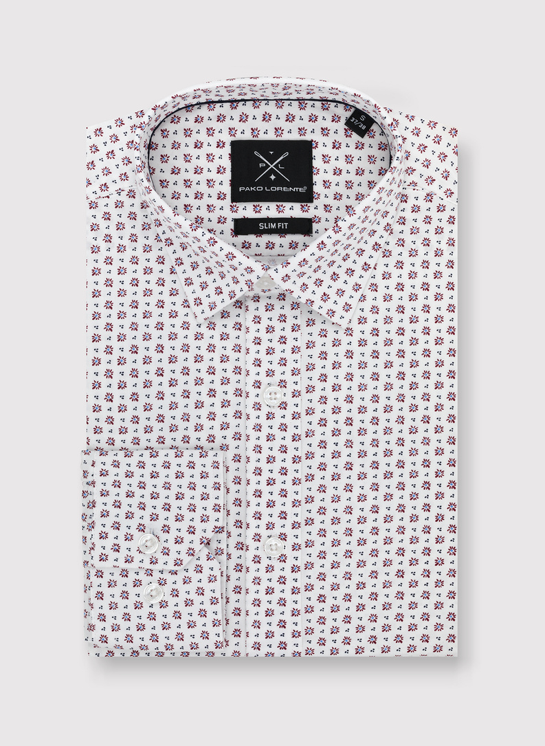 Męska koszula w subtelny wzór 