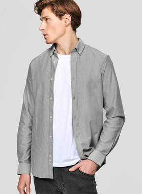 Szara koszula męska