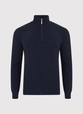 Sweter męski rozpinany w kolorze granatowym