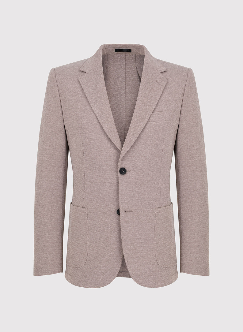 Beżowa męska marynarka casualowa