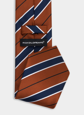 Krawat męski brązowy P22SF-KX-005-Y-0