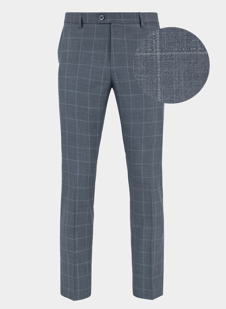 Szare spodnie garniturowe P21WF-6G-067-S