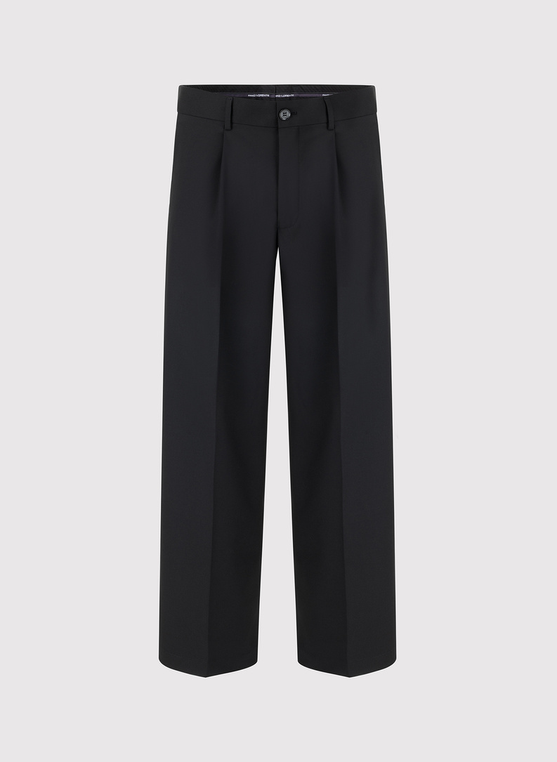 Czarne spodnie garniturowe oversize