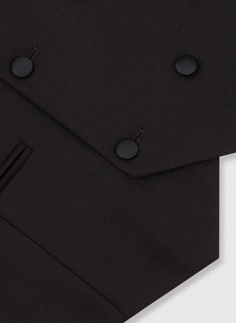 Brązowa kamizelka smokingowa 