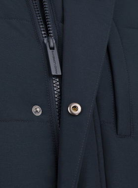 Granatowa pikowana kurtka męska