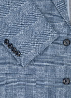 Dzianinowa marynarka w kratkę