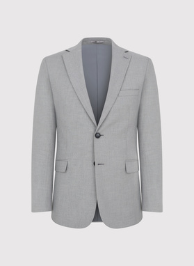 Szara marynarka garniturowa