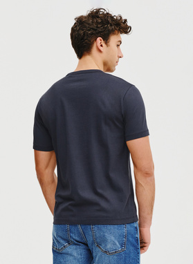 Granatowy t-shirt męski