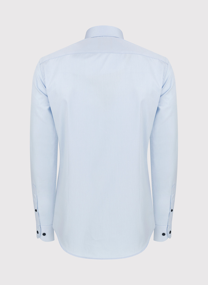 Niebieska koszula męska z bawełny