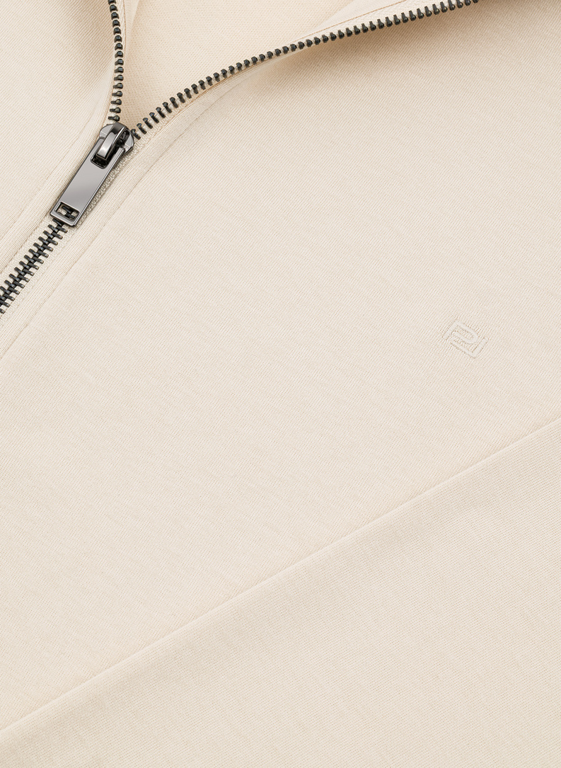 Beżowy dres męski z kapturem