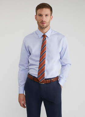 Krawat męski brązowy P22SF-KX-005-Y-0