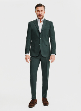 Biała koszula męska w mikrowzór