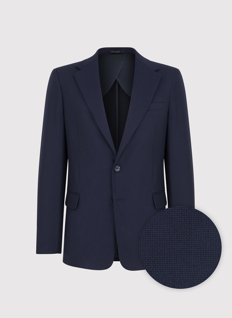 Wełniana marynarka w kolorze granatowym