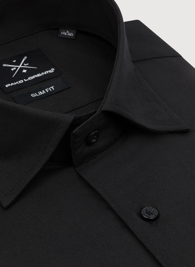 Męska elegancka koszula w kolorze czarnym