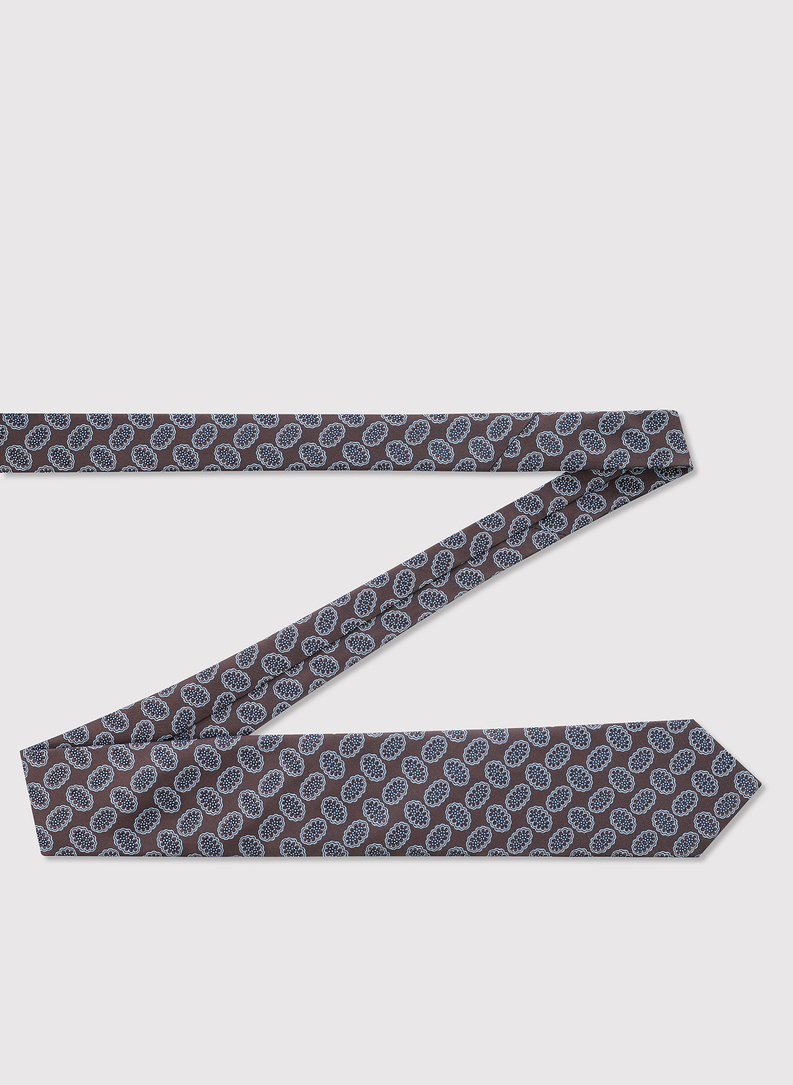 Brązowy krawat męski