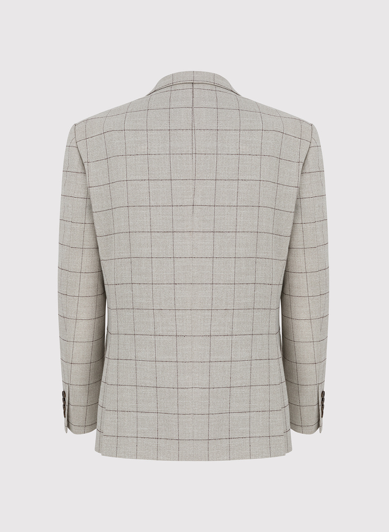 Casualowa marynarka męska w kratę