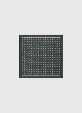 Ciemnozielona poszetka męska paisley