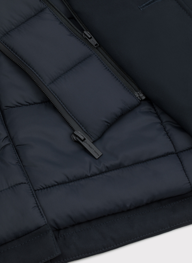 Płaszcz męski granatowy P22WF-7X-008-G-0