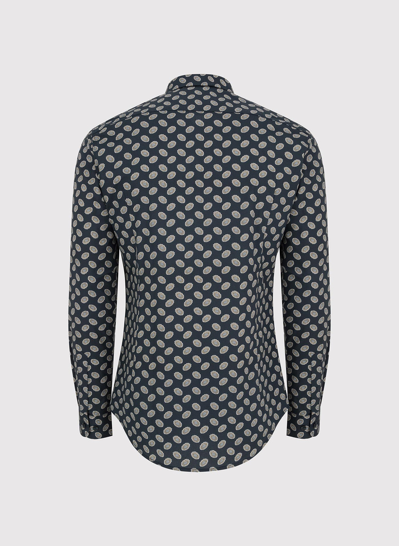 Czarna koszula w kwiaty