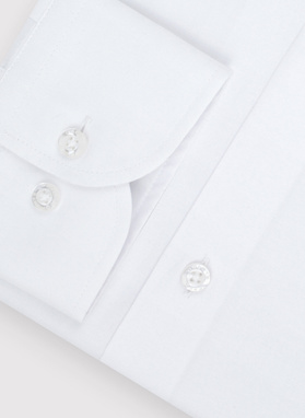 Biała bawełniana koszula męska