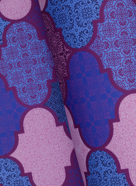 Oryginalna fioletowa poszetka we wzór