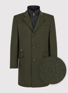 Płaszcz męski zielony P22WF-7X-009-Z-0