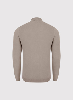 Beżowy półgolf męski