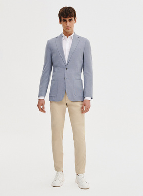 Niebieska marynarka męska