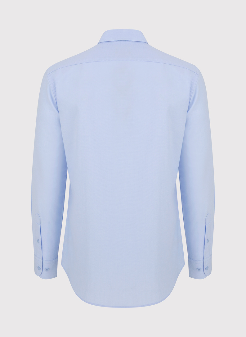 Niebieska bawełniana koszula męska