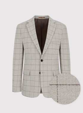 Casualowa marynarka męska w kratę