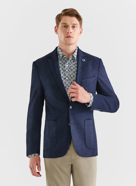 Granatowa marynarka casualowa