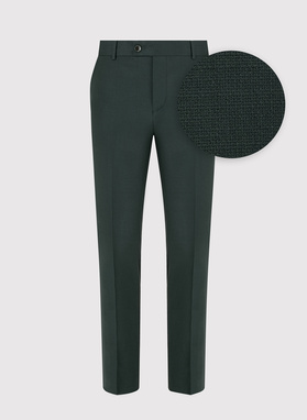 Dwuczęściowy garnitur męski w kolorze zielonym