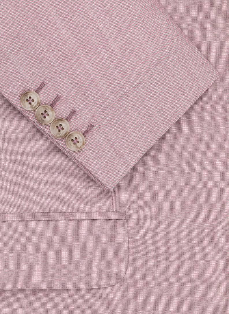 Różowy garnitur męski