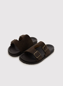 Brązowe klapki męskie