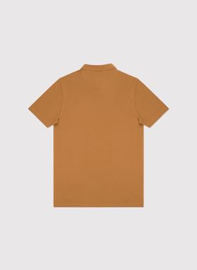 Męski t-shirt polo w kolorze beżowym