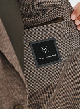 Szaro-brązowa marynarka męska