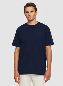 Granatowy t-shirt oversize