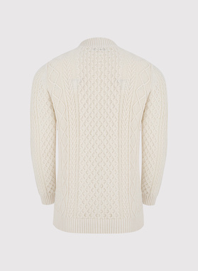 Beżowy sweter męski