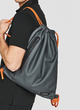 Plecak-worek męski w kolorze szarym