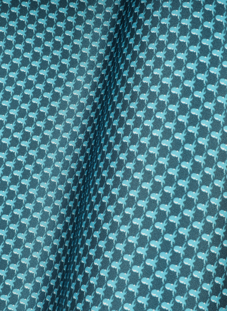 Turkusowa poszetka męska w ośmiornice